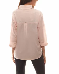 Khujo 3/4-Arm Bluse In Rosa -Khujo Verkäufe khujo 3 4 arm bluse in rosa 3