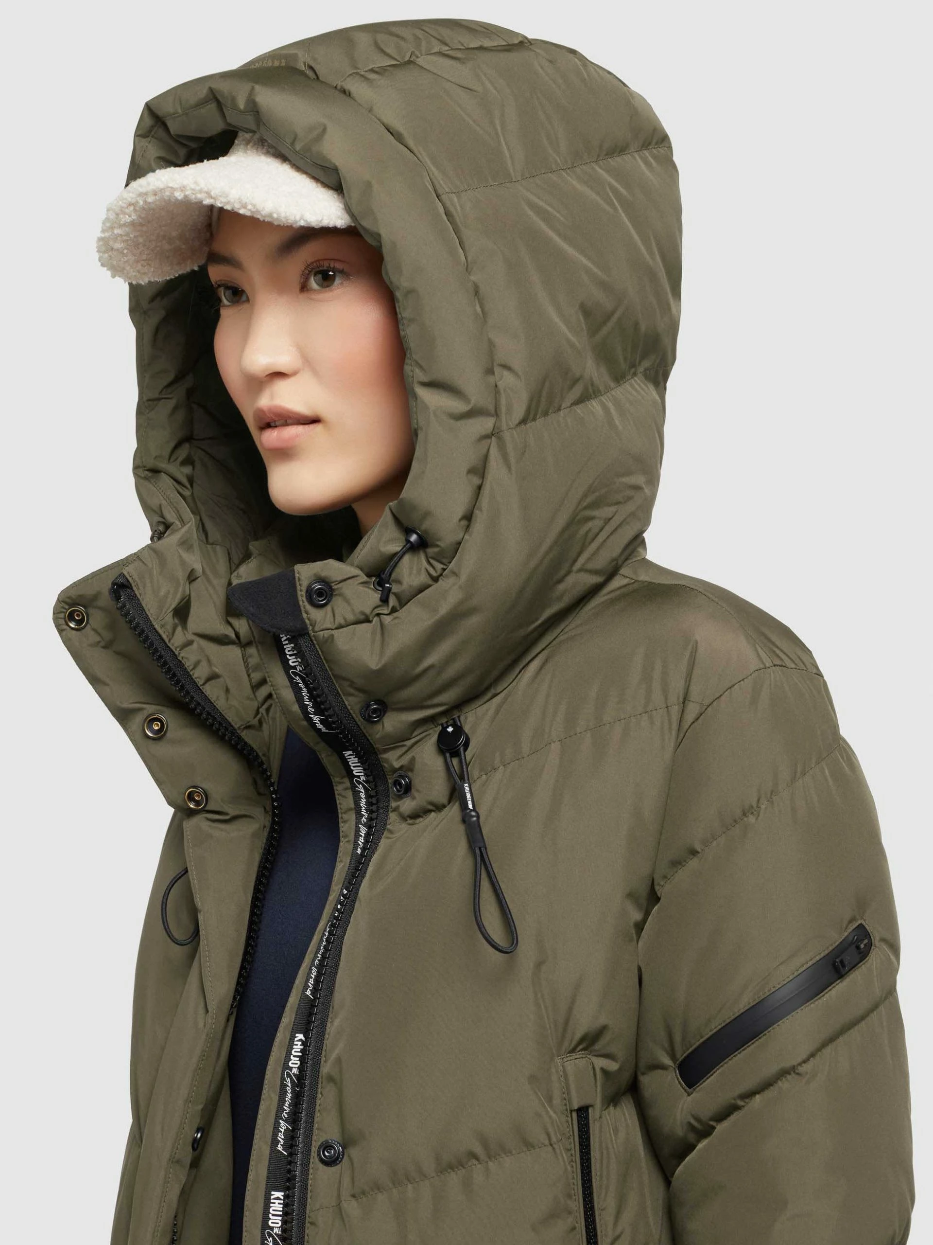 Khujo Mantel SONJE4 In Khaki Grün 8 Khujo Mantel SONJE4 In Khaki Grün – Bild 8