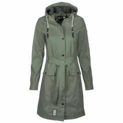 Khujo Regenmantel In Oliv