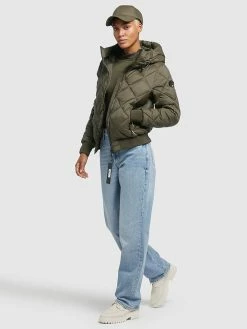 Khujo Steppjacke "Sarabi" In Khaki -Khujo Verkäufe khujo steppjacke sarabi in khaki 4