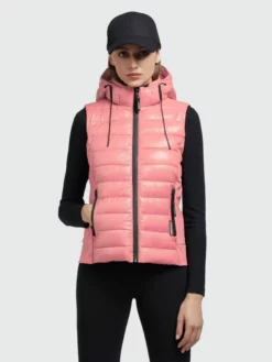 Khujo Weste FABIA SHINY In Pink -Khujo Verkäufe khujo weste fabia shiny in pink 3 scaled