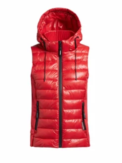 Khujo Weste FABIA SHINY In Rot