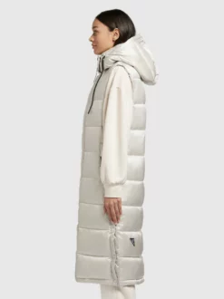 Khujo Weste TOURIN SATIN In Perlweiß -Khujo Verkäufe khujo weste tourin satin in perlweiss 2 scaled