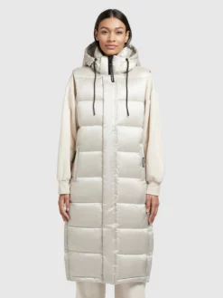 Khujo Weste TOURIN SATIN In Perlweiß -Khujo Verkäufe khujo weste tourin satin in perlweiss 3 scaled