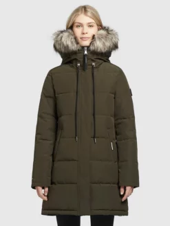 Khujo Wintermantel "Cloren" In Khaki